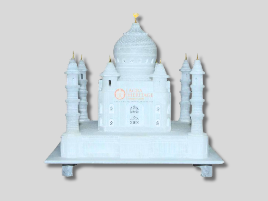 12 Replica White Marble Agra Taj Mahal Historical Statue Handmade Decor